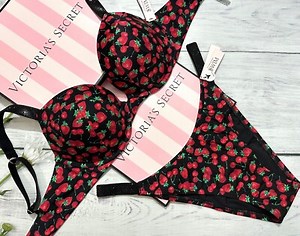 Victoria's Secret Natación Brillo Tira Sexy Tee Push-Up Bikini Brasileño Set  | eBay