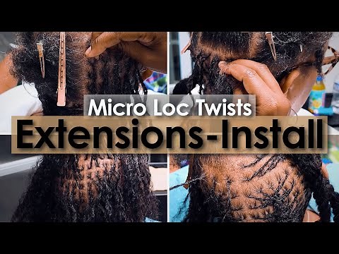 Micro Loc Extensions on Fine Hair | Tutorial