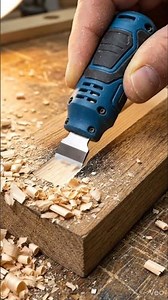 Tiny Electric Scraper Carves a Clean Groove in Wood