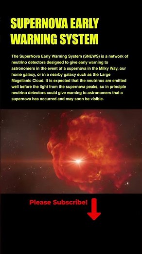 SuperNova Early Warning System