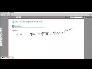 Square root multiplication - basic