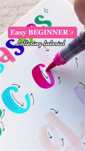 How to Letter the ABC’s with Marker: Beginner Calligraphy Tutorial