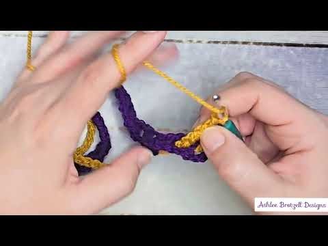 Foundation Rows (0-3) for Interlocking Crochet
