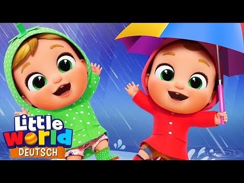 Hurra, es regnet! | Gummistiefel, Regenschirm | Kinderlieder für Kleinkinder | Little World Deutsch