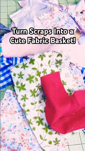 Fabric Basket From Scraps | Easy Sewing Tutorial for Beginners #SewingTutorial