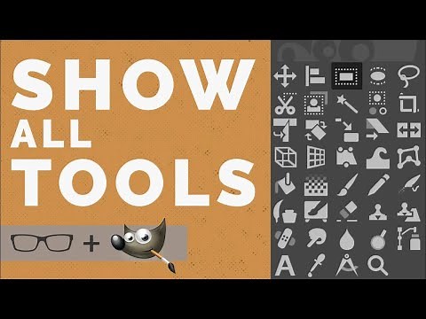 How To Show All Tools in GIMP Or Group Them