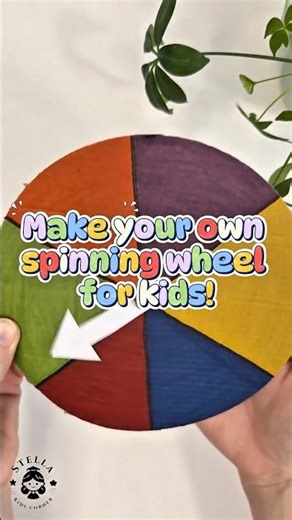 DIY Spinning Wheel for Kids | Preschool Activities #shorts