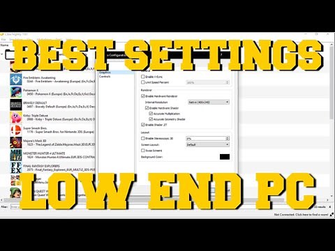 CITRA EMULATOR BEST SETTINGS FOR LOW END PC!
