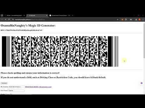 Generate PDF417 Barcode for Driving License