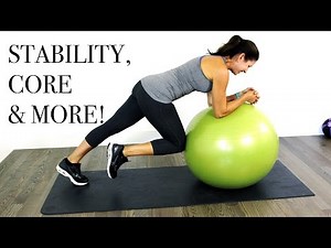 CORE & MORE Stability Ball WORKOUT - Intermediate Level