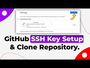 GitHub SSH Key Setup & Clone Repository