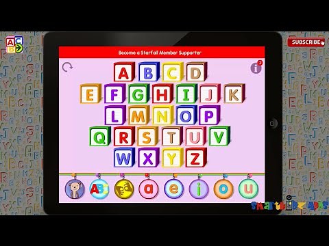 ✿★Starfall ABCs By Starfall Education★✿ Free app learning alphabets phonics kids ipad Part 1 review