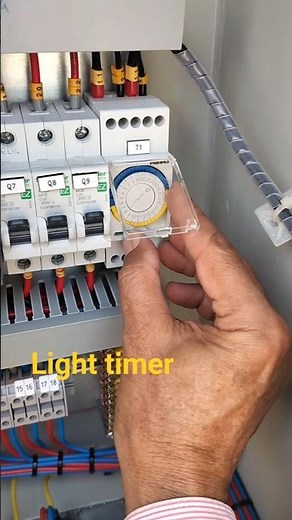 Light Timer Settings | Automatic Light Control Timer Connection #electric #shorts