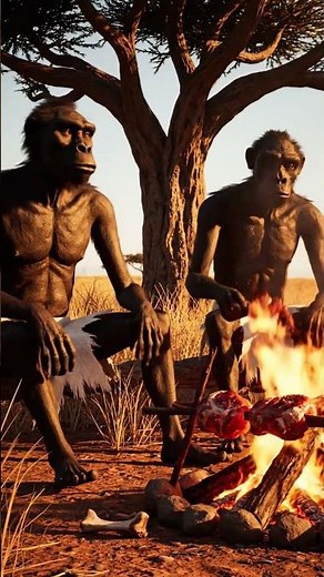 Primitive life and survival lifestyle of prehistoric people #humanevolution #earlyhumans