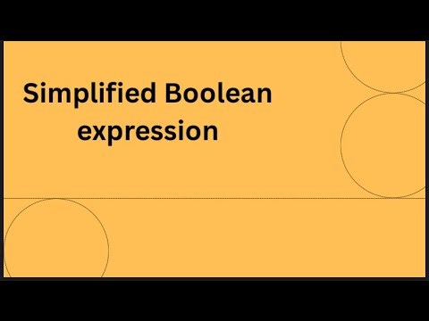 Simplification of boolean expression