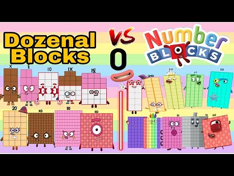 DOZENAL BLOCKS | DUODECIMAL COUNTING FROM 1 TO 1 GROSS VERSUS NUMBERBLOCKS 1 TO 100 | hello george