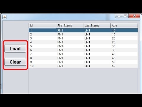 Java - How To Load And Clear JTable Data In Java Using NetBeans [ with source code ]