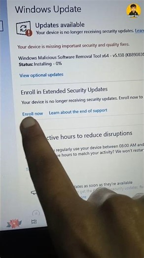 How to enroll in windows 10 extended security updates? | #windows10 #windowsupdate #computer #pc