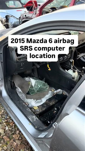 2015 Mazda 6 airbag computer SRS control module location on car