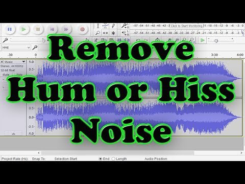 Audacity noise removal settings tutorial