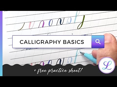 8 Basic Calligraphy Strokes (+ Free Basic Strokes Practice Sheet!) #basicstrokes #calligraphy