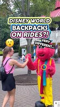 Disney World vs. Theme Park Backpack Policy! 😮🎒(Allowed on Rides?!)
