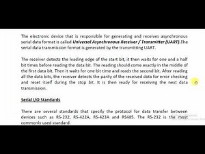 الدرس الثالث (RS-232 Serial Port Interfacing (Part 1