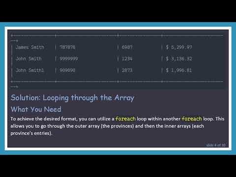 How to Parse Multidimensional Arrays in PHP
