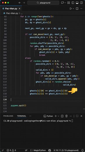 Simple Pac Man Game in Python #programming #python #coding Using pygame. | Laskenta Technologies Limited