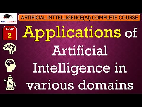 L2: Applications of Artificial Intelligence in various domains | Artificial Intelligence Lectures
