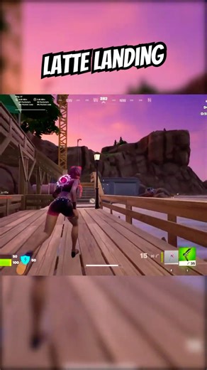 Latte Landing | Fortnite Chapter 7 #fortnite #shorts