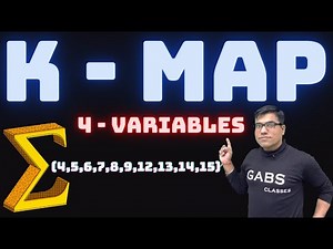 Easy 4 variable k map | k-map | k map simplification |4 variable k map in digital electronics basics