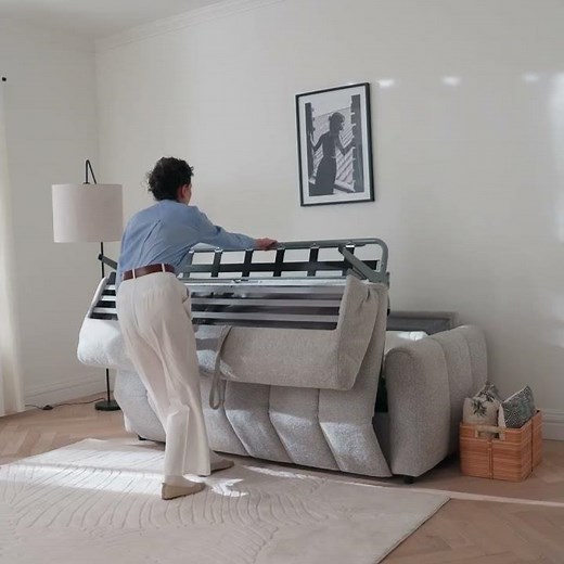 Découvrez le canapé convertible express MYLODIE en tissu - BUT