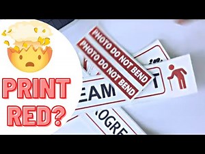 How to Print BLACK and Red Labels, not just black and white! (Brother DK2251 - Black AND Red Labels)
