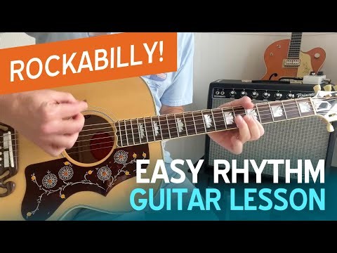 How to play Rockabilly Rhythm Guitar - EASY Lesson!