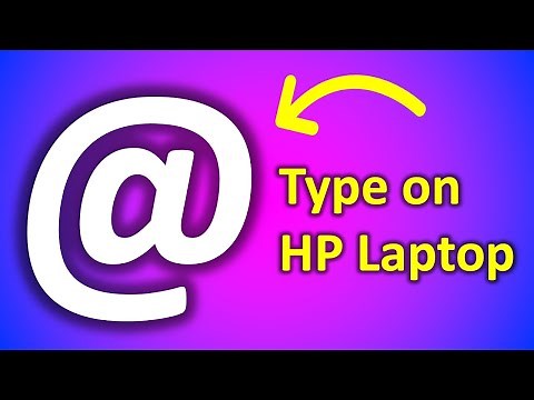 How To Type At The Rate In HP Laptop - @