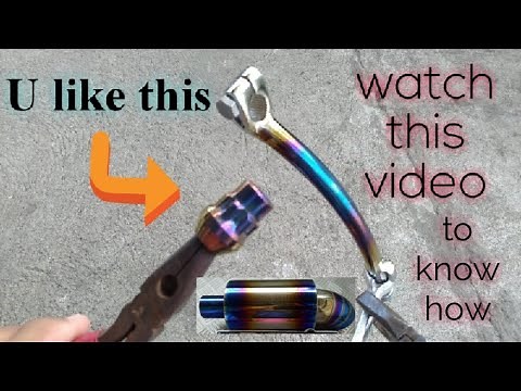 Coloring of chrome & stainless steel using of heat