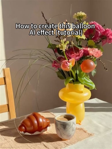How to create this balloon AI effect (tutorial) #hypic #AIEditing #AI #hypiccreator #AIphoto