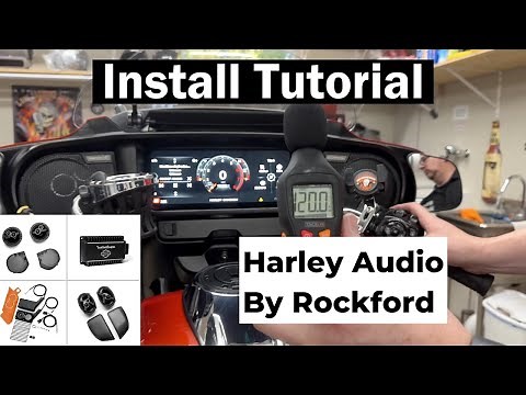 Install A Harley Audio By Rockford Fosgate Stage 1 or 2 Amp & Speakers on a 23.5 & Newer Touring!