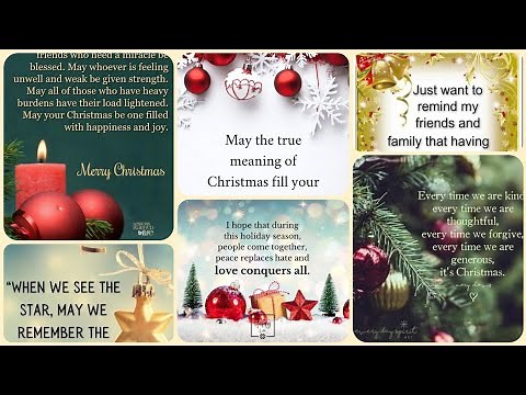 Sweet & Beautiful Merry Christmas Quotes & Wishes For Family And Friends | Christmas Quotes & Wishes