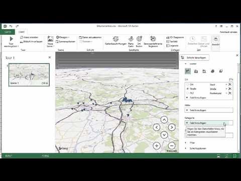Microsoft Power Map für Excel 2016 - 3D Karten zur Datenvisualisierung