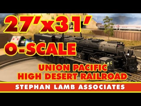Union Pacific High Desert O-Scale Model Railroad With Computer Automation - Stephan Lamb Associates