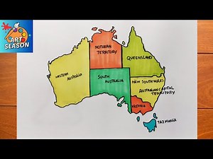 How to Draw Map of Australia Step by Step