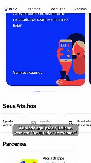Como ver os resultados dos meus exames pelo Nav?