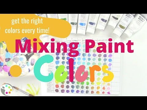 How To Mix Paint Colors & Get the Correct Color Every Time! - Painting Color Mixing Lesson