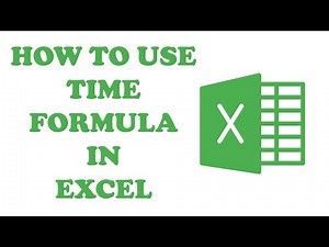 How to use the Time Formula in Microsoft Excel