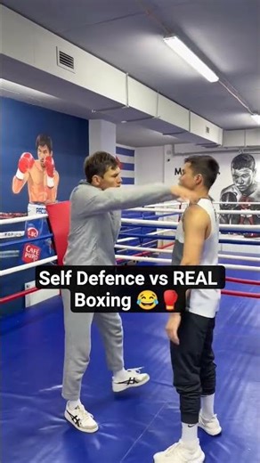 Self Defence in Boxing Gone Wrong 😂🥊 | The Real KO Technique #boxing #boxingtraining