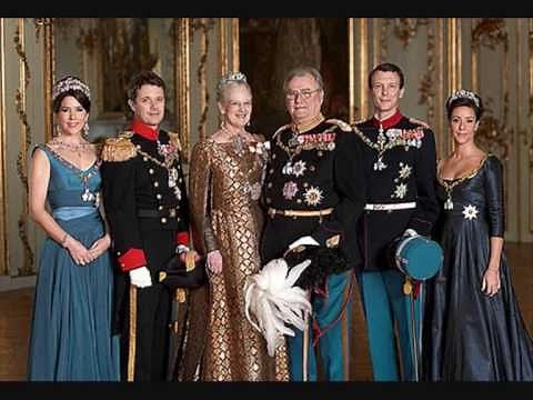 Official portraits of the Danish royal family