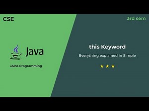this Keyword in Java | Simple Explanation with Example