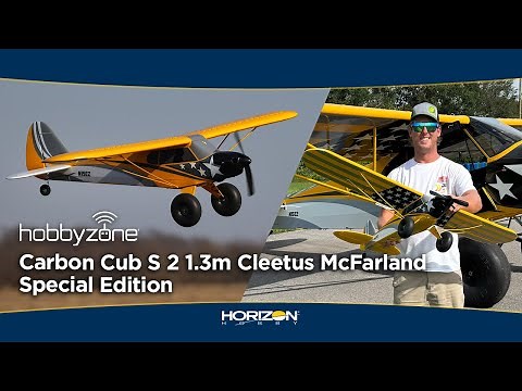 HobbyZone Carbon Cub S 2 1.3m Cleetus McFarland Special Edition RC Airplane for Beginners